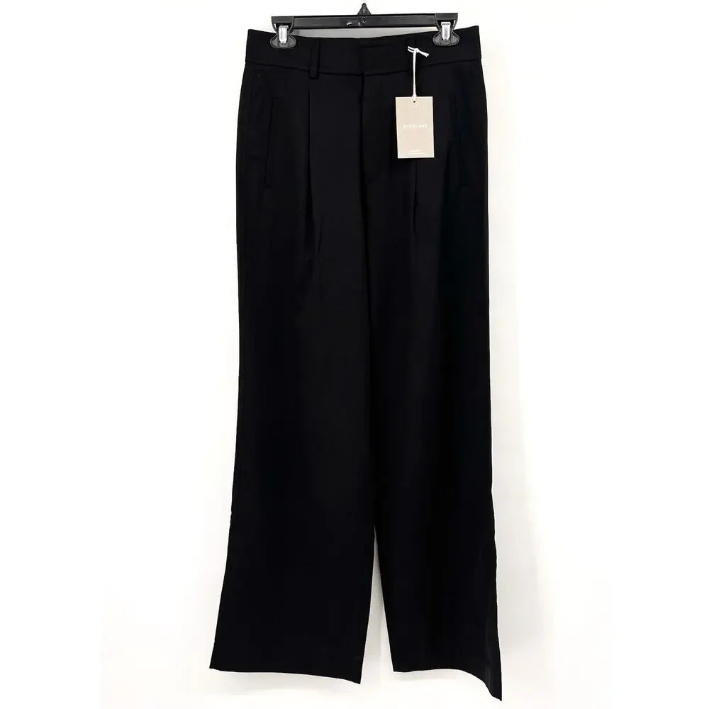 Everlane Womens The Way-High Drape Pants Size 10 Black 31